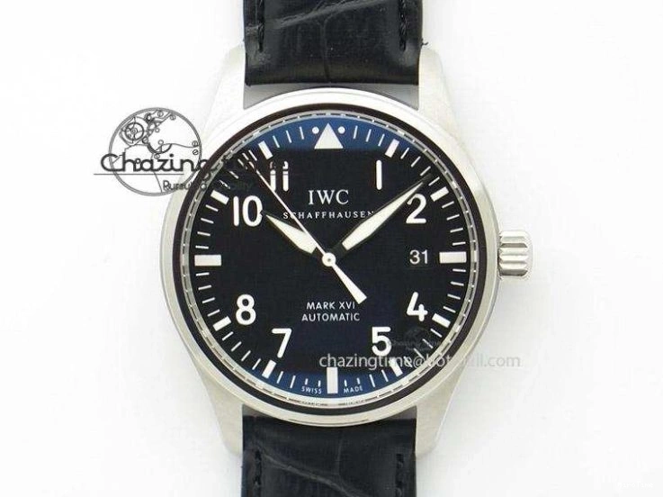 MIROTIME 0714 MoistureWicking Da Vinci IW356601 SS MKF 1:1 Best Edition Blue Dial On Black Leather Strap A 7233